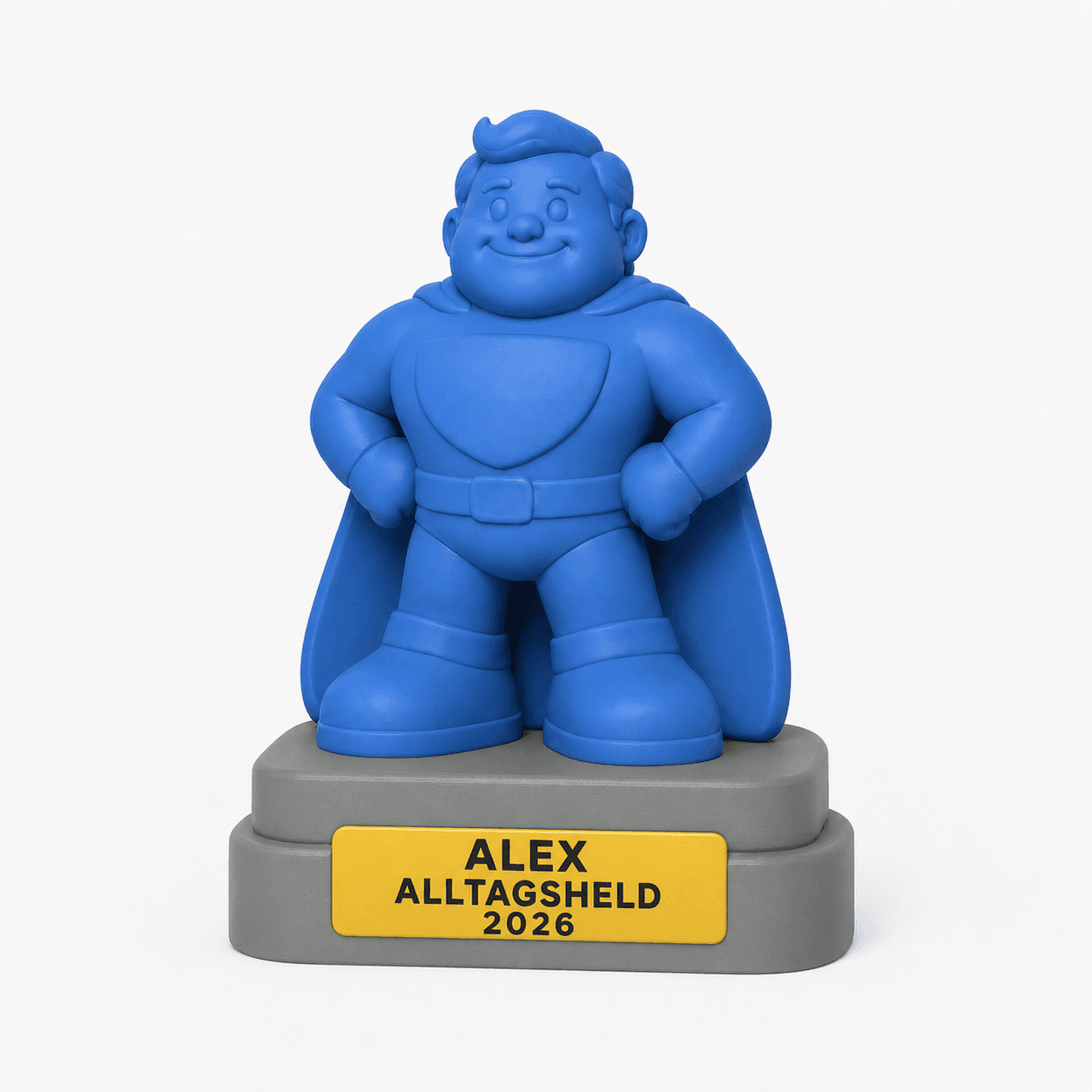 Personalisierbarer 3D-gedruckter Alltagsheld-Award aus PLA
